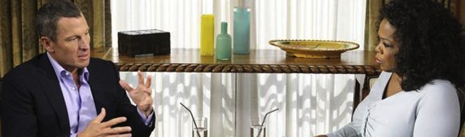 Oprah Winfrey entrevistando a Lance Armstrong