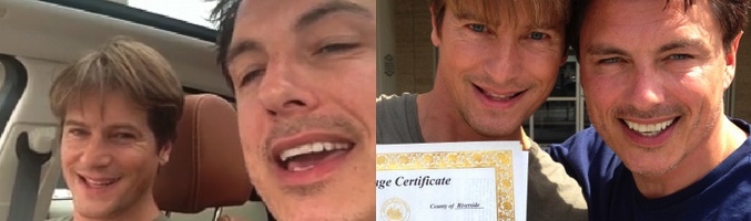 John Barrowman y Scott Gill han contraído matrimonio este martes en el estado de California