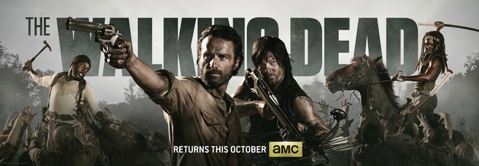 Cartel oficial de la cuarta temporada de 'The Walking Dead'