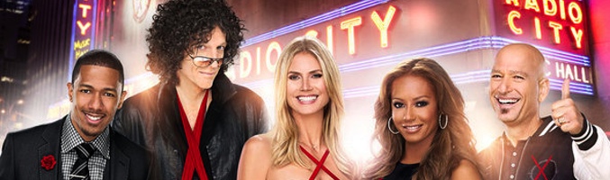 Nick Cannon, Howard Stern, Heidi Klum, Mel B y Howie Mandel, presentador y jurado de 'America's Got Talent'