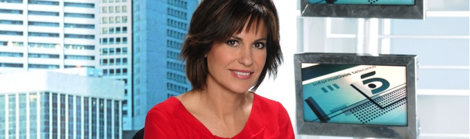 Concha García Campoy durante su etapa como presentadora de 'Informativos Telecinco Matinal'