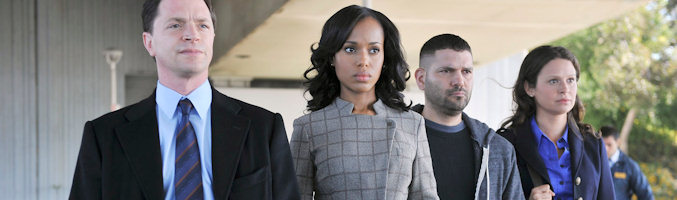 Kerry Washington y parte del equipo de &#39;Scandal&#39;