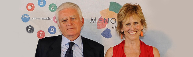 Paolo Vasile y Mercedes Milá