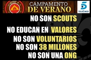 Protesta de los scouts a 'Campamento de verano'