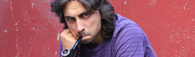 Luis Alberto Falimir con pipa