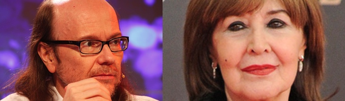 Santiago Segura en 'Splash! Famosos al agua' y Concha Velasco en los Goya 2013