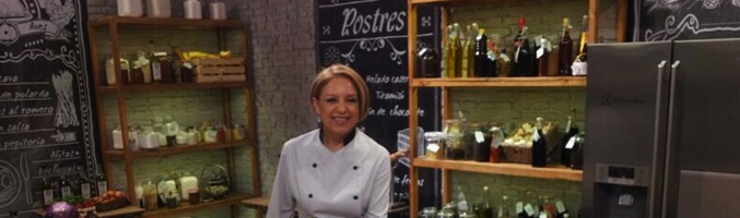 Susi Díaz en el plató de 'Top Chef' <span>Fuente: AtresmediaTV</span>