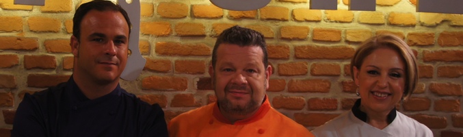 De izquierda a derecha, Ángel León, Alberto Chicote y Susi Díaz, jueces de 'Top Chef'