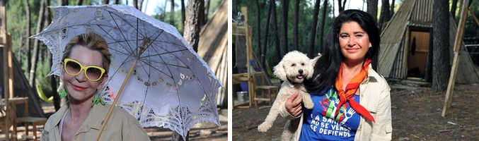 Karmele Marchante y Lucía Etxebarría y 'Campamento de verano'