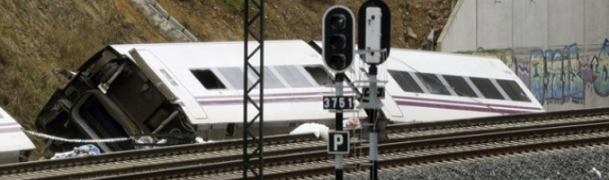 Imagen de uno de los vagones descarrilado