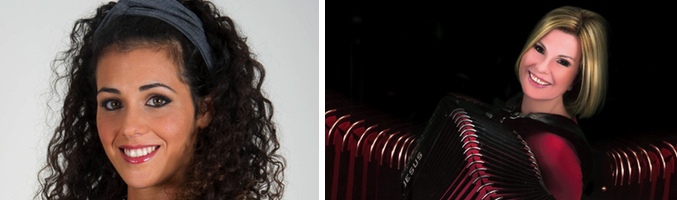 Noemi Merino y María Jesús y su acordeón