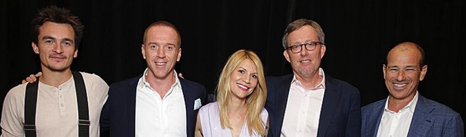 Rupert Friend, Damian Lewis, Claire Danes, Alex Gansa y Howard Gordon &lt;span&gt;Fuente: Homeland&lt;/span&gt;