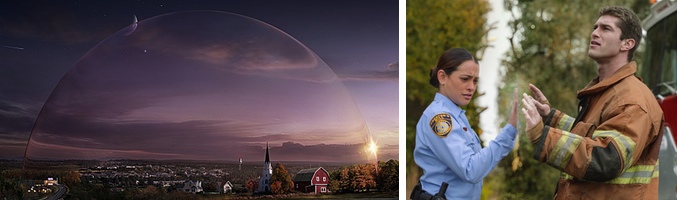 Chester&#39;s Mill y Linda Esquivel tocando la cúpula en &#39;Under the Dome&#39;