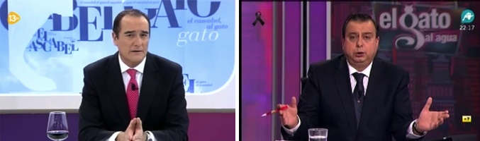 Antonio Jiménez se &#39;El cascabel al gato&#39; y Javier Algarra de &#39;El gato al agua&#39;