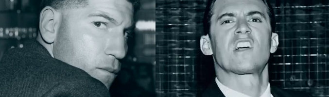 Jon Bernthal y Milo Ventimiglia en dos imágenes del tráiler de 'Mob City'