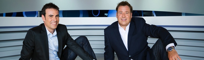 Felipe del Campo y Enrique Marqués en el plató del programa