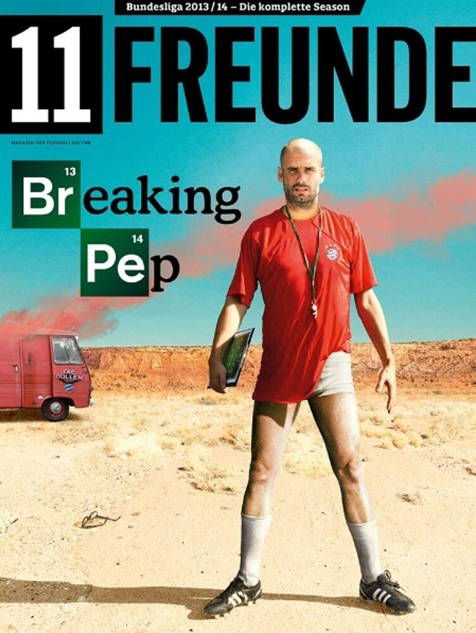 Pep Guardiola al estilo 'Breaking Bad' en una revista alemana