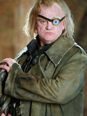 Brendan Gleeson caracterizado de Ojoloco en "Harry Potter"