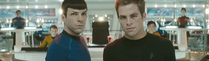Zachary Quinto y Chris Pine en "Star Trek"