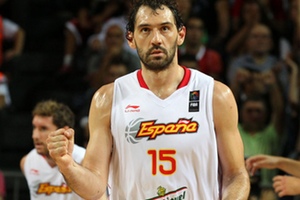 Jorge Garbajosa con la selección española