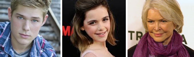 Mason Dye, Kiernan Shipka y Ellen Burstyn