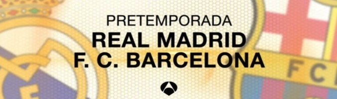 src="https://www.formulatv.com/images/noticias/32700/32720/1.jpg##677##200"/></div><h2 class='vh4'>El éxito de los cinco partidos en Antena 3</h2><p>Los encuentros Bayern de Múnich - FC Barcelona y Olympique de Lyon - Real Madrid, emitidos el miércoles 24 de julio, arrasaron en las audiencias del día. El Bayern de Múnich - FC Barcelona, ofrecido a las 18:30 horas, registró 2.298.000 televidentes y un 26,9% de share, mientras que el retransmitido a continuación, el Olympique de Lyon - Real Madrid, alcanzó 2.909.000 espectadores y un 23,7% de cuota de pantalla. </p><p>El partido París Saint-Germain - Real Madrid del sábado 27 de julio, logró 2.106.000 telespectadores y un 23,4% de cuota de pantalla. </p><p>El Trofeo Joan Gamper que disputaron el pasado viernes 2 de agosto el FC Barcelona y el Santos FC consiguió una audiencia de 2.249.000 espectadores y un 19,4% de share. </p><p>El último encuentro de la gira norteamericana del equipo de Ancelotti que disputaron el sábado 10 de agosto en San Luis el Real Madrid y el Inter de Milán consiguió una audiencia de 2.066.00 espectadores y un 26% de share. </p><p><u>Audiencias de los cinco primeros partidos en Antena 3</u></p><p>- Bayern de Múnich - FC Barcelona: 2.298.000 espectadores y 26,9%</p><p>- Olympique de Lyon - Real Madrid: 2.909.000 espectadores y 23,7% </p><p>- Paris Saint-Germain - Real Madrid: 2.106.000 espectadores y 23,4% </p><p>- FC Barcelona - Santos FC: 2.249.000 espectadores y 19,4% </p><p>- Real Madrid - Inter de Milán: 2.066.00 espectadores y 26% </p><div class="imgnctxt"><img loading="lazy" alt=