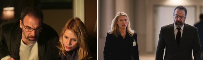 Mandy Patinkin junto a Claire Danes en 'Homeland'