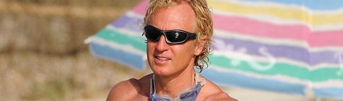 Álvaro Bultó durante unas vacaciones en las playas de Formentera