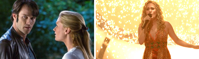 Stephen Moyer en 'True Blood' y Carrie Underwood en 'American Idol'