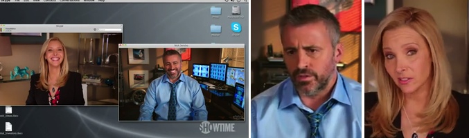 Lisa Kudrow y Matt LeBlanc en 'Web Therapy'