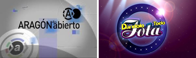 Logos de &#39;Aragón en abierto&#39; y &#39;Dándolo todo jota