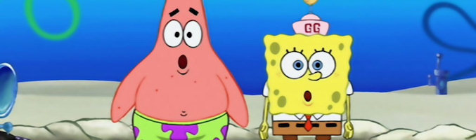 Patricio y Bob Esponja