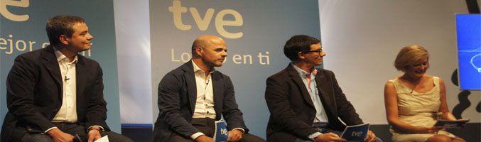 Directivos de TVE en la rueda de prensa
