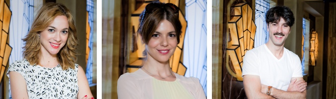 Marta Hazas, Manuela Velasco y Javier Rey