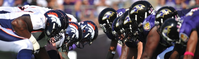 Partido Baltimore Ravens contra los Denver Broncos
