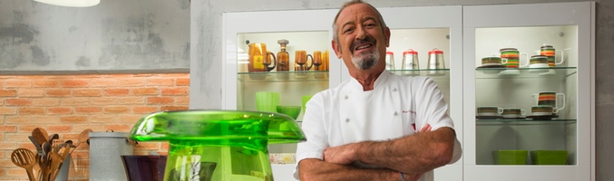 Karlos Arguiñano en el nuevo plató