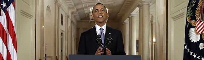 Obama da un discurso desde la Casa Blanca sobre Siria