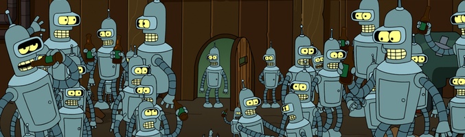 Escena de la octava temporada de 'Futurama'