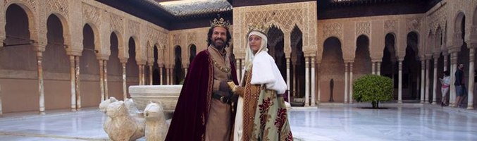 Los protagonista de 'Isabel' en la Alhambra