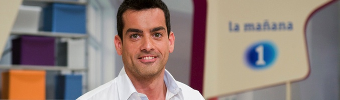 José Ángel Leiras en el antiguo plató de 'La mañana de La 1'