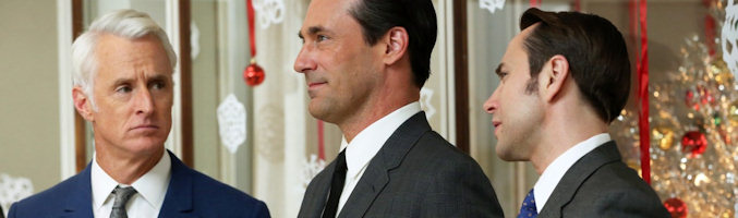 John Slattery, Jon Hamm y Vincent Kartheiser en 'Mad Men'