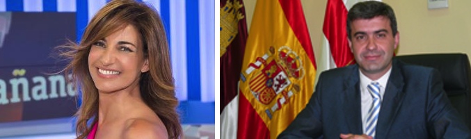 Mariló Montero y el alcalde Álvaro Gutiérrez