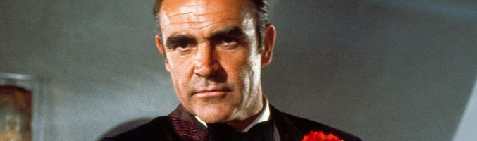 Sean Connery como James Bond en "Diamantes para la eternidad"