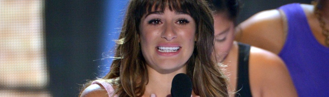 Lea Michele emocionada en los Teen Choice Awards 2013