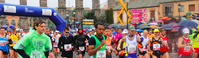 'A la carrera' en Segovia
