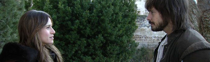 Gonzalo con Eva en 'Águila Roja'