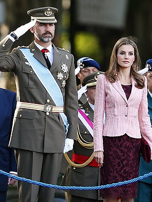 Los Príncipes de Asturias en el desfile del 12 de octubre