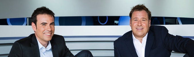 Felipe del Cmapo y Enrique Marqués en el plató de &#39;Tiki-Taka&#39;