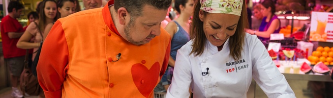 Alberto Chicote observa a Bárbara Amorós cocinar en &#39;Top Chef&#39;