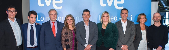 Flórez, Gimeno Sánchez, de la Cierva, Girón, Pardo, Hoffmann, Pérez Dolset, Abbad y Estellés <span>Fuente: RTVE</span>